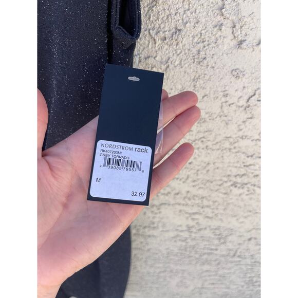 NWT Women's Free Press Sleeveless Sparkly Grey Dress  - Medium - Picture 4 of 6